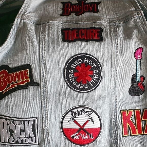 Custom Old Navy Denim Rock and Roll Vest - Picture 7 of 7